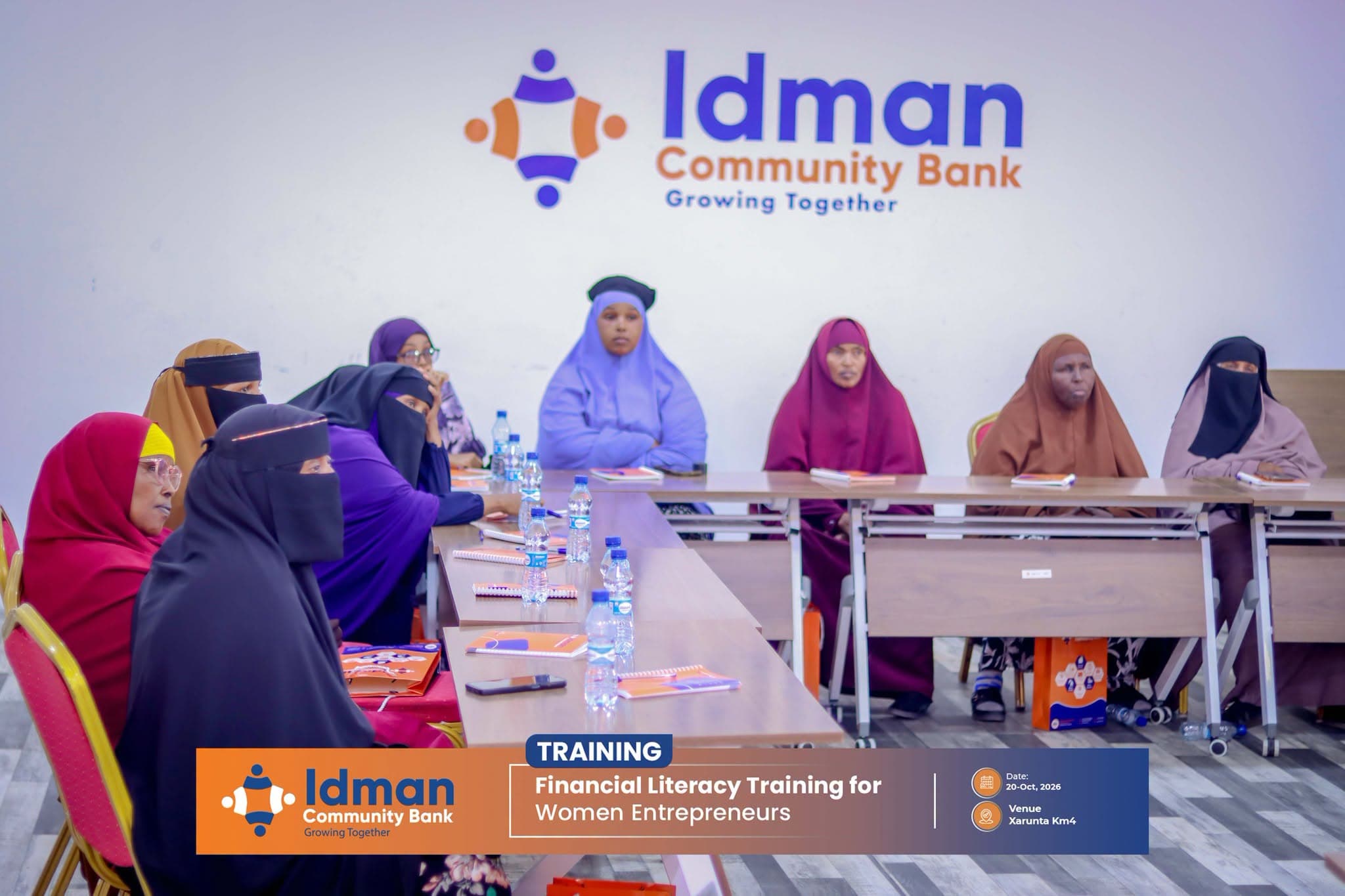 بنك «Idman» يختتم دورة للتثقيف المالي لـ30 رائدة أعمال صومالية في مقديشو