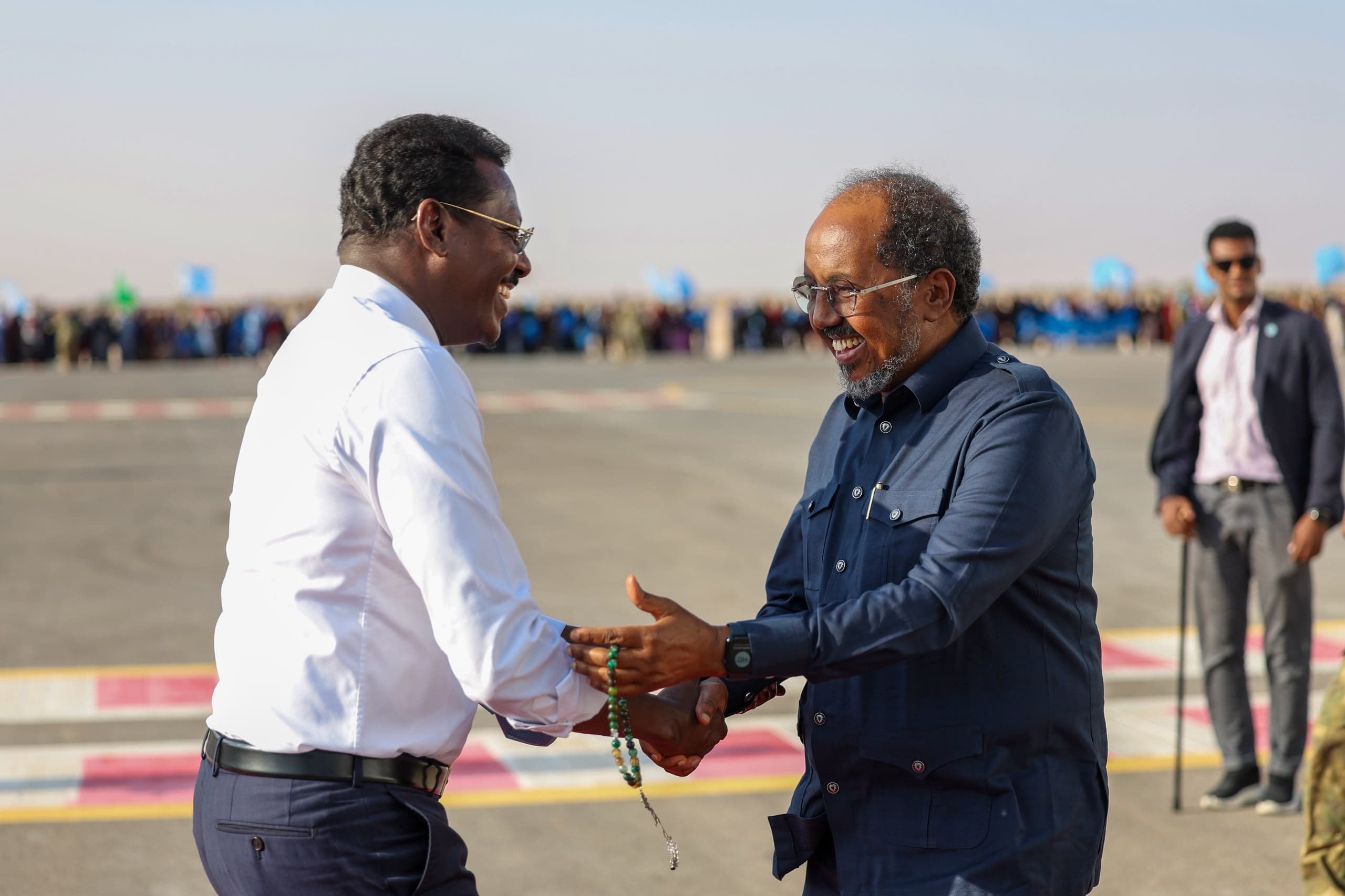 الرئيس الصومالي يزور غلمدغ لمتابعة التدريب العسكري وتدشين مشاريع