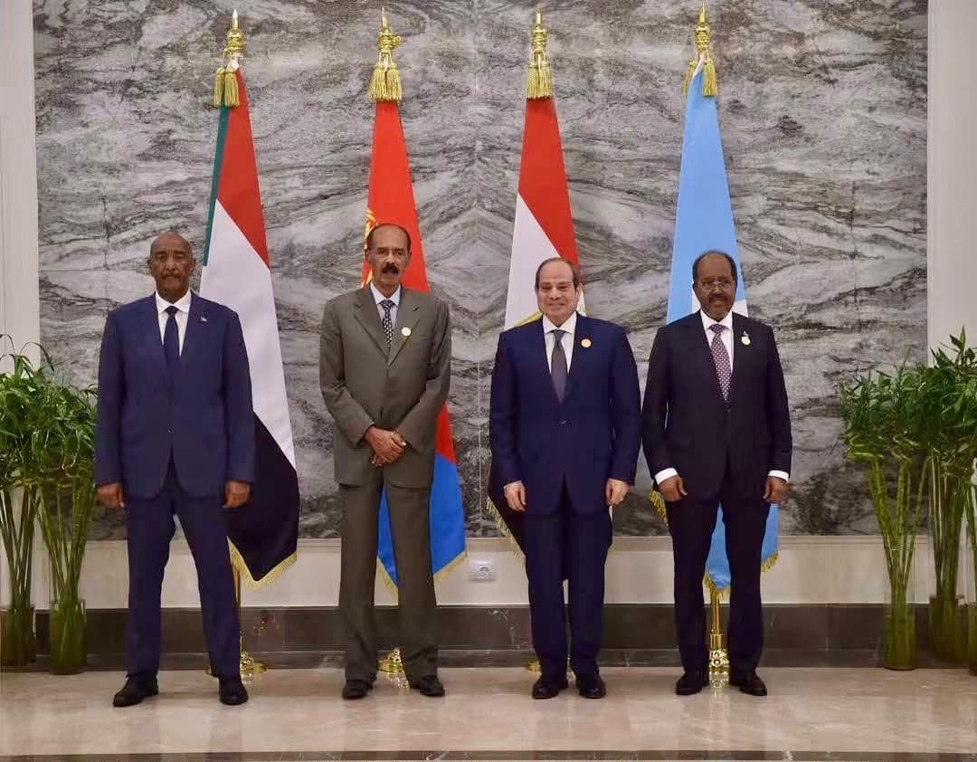 قمة العلمين الرباعية تؤكد دعم وحدة الصومال والسودان