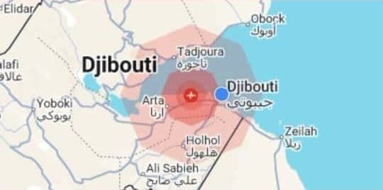 زلزال بقوة 4.3 درجات يضرب جيبوتي دون تسجيل أضرار