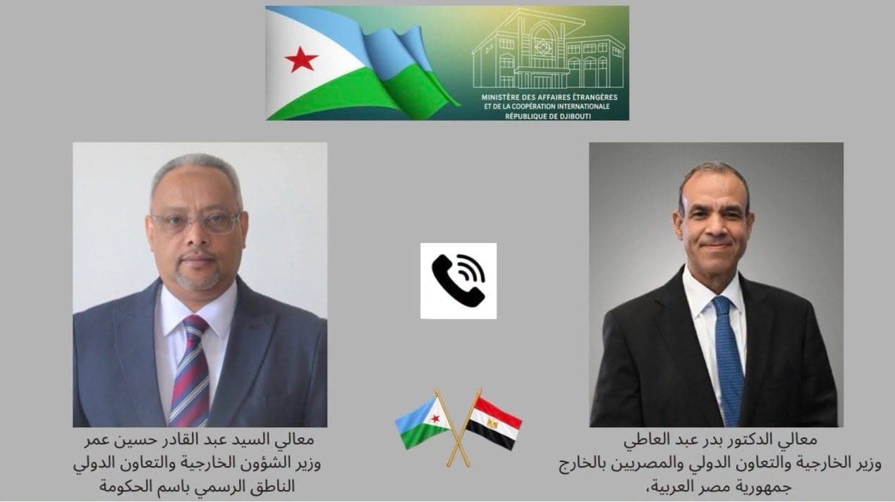 جيبوتي ومصر تبحثان أمن البحر الأحمر في اتصال بين وزيري الخارجية