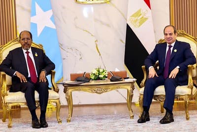 الرئيسان الصومالي والمصري يبحثان العلاقات وتطورات المنطقة