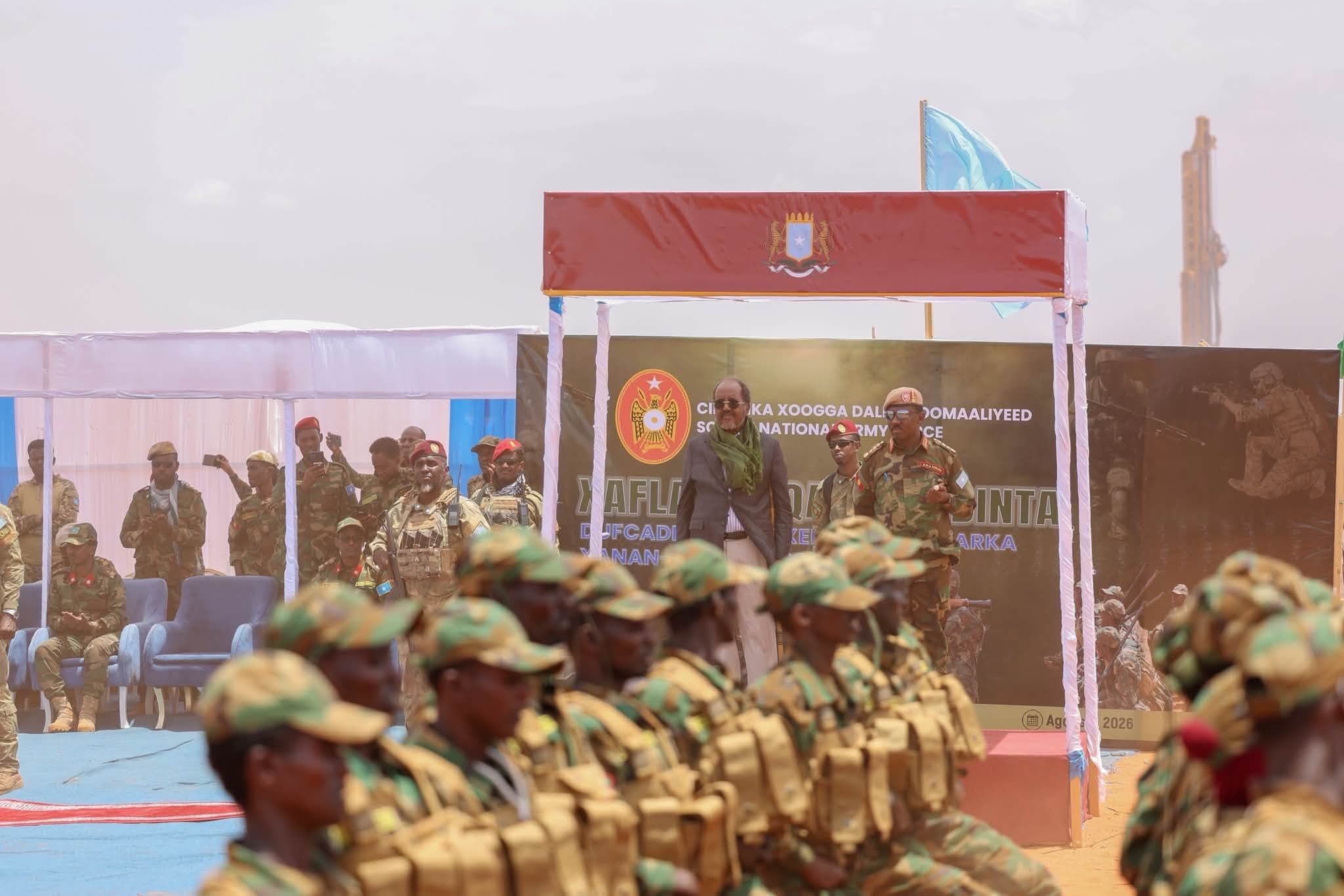 الصومال: الرئيس حسن شيخ يرعى تخريج آلاف الجنود في «غلمدغ»