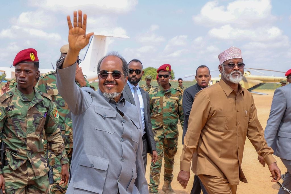 الرئيس حسن شيخ محمود يزور كسمايو لأول مرة منذ أكثر من عام لتعزيز الحوار مع جوبالاند