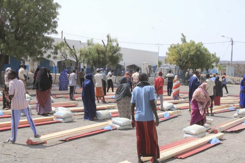 جيبوتي تقدم مساعدات لإعادة إعمار منازل 450 أسرة تضررت من العاصفة